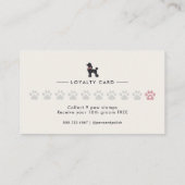 Moderne neutrale Treuekarte für Hundefriseure | Ed (Rückseite)