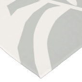 Moderne neutrale tropische Blätter Kurzer Tischläufer (Ecke)