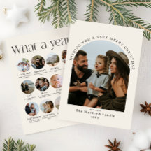 Moderne neutrale Weihnachten Was für ein Jahr Foto