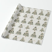 Moderne neutrale Weihnachtsbaum-Verpackungspapier Geschenkpapier (Ungerollt)