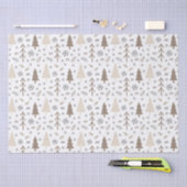 Moderne neutrale Weihnachtsfarben Seidenpapier (Handwerk)