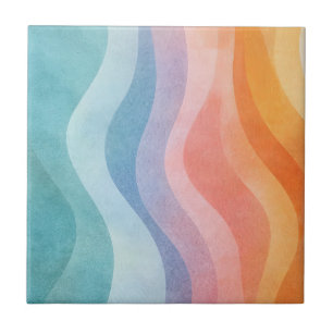 Moderne neutrale Welle • Minimalistischer Deco • T Fliese