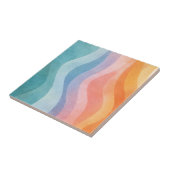 Moderne neutrale Welle • Minimalistischer Deco • T Fliese (Seite)