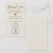 Moderne Neutronen bedanken sich für Ihre Bestellka Telefonnummerkarte (Vorne/Hinten)