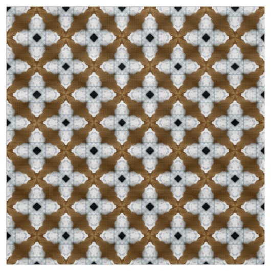 Moderne Neutronen: Braune und hellgraue Kreuzpima Stoff (Muster)