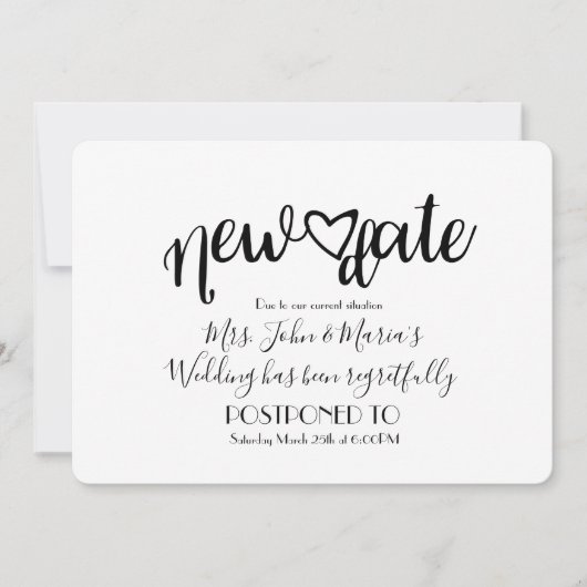 Moderne Neuzeitstornierung Einladung (Vorderseite)