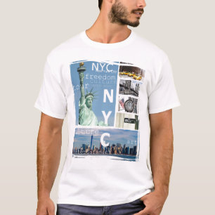 Moderne New York City Manhattan Nyc Liberty Statue T-Shirt