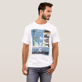 Moderne New York City Manhattan Nyc Liberty Statue T-Shirt (Vorne ganz)