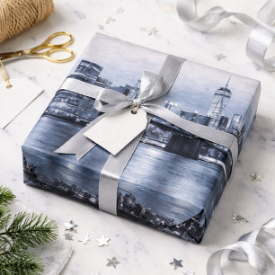 Moderne New Yorker Skyline Geschenkpapier