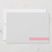 Moderne News Pink Baby Birth Foto Ankündigung (Rückseite)