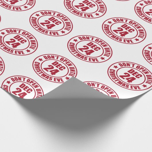 Moderne nicht bis Weihnachten öffnen auch Briefmar Geschenkpapier (Ecke)