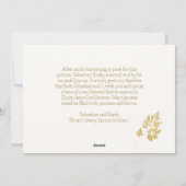 Moderne nicht so kleine Katze Weihnachten ein Foto (Rückseite)