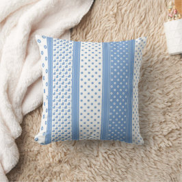 Moderne, niedlich-blaue und weiße trendige Herzen  Kissen