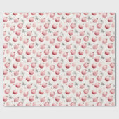 Moderne, Niedlich rosa Weihnachtsdekorationen Geschenkpapier (Flach)