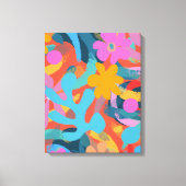 Moderne niedliche Abstrakte Farbkunst Leinwanddruck (Vorderseite)