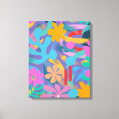 Moderne niedliche Abstrakte Farbkunst Leinwanddruck (Vorderseite)