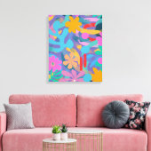 Moderne niedliche Abstrakte Farbkunst Leinwanddruck (Insitu (Wohnzimmer))