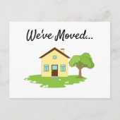 Moderne Niedliche Ankündigung einer neuen Adresse Postkarte (Vorderseite)