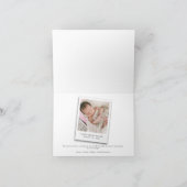 Moderne Niedliche Baby-Fotos Ankündigung (Innenseite)