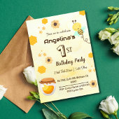 Moderne niedliche Bienenvölkergeburt Einladung