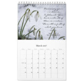 Moderne Niedliche Blume Religiös Kalender (Mär 2027)