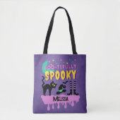 Moderne Niedliche Boo-gezaubert-Spooky-Tote-Tasche Tasche (Vorderseite)