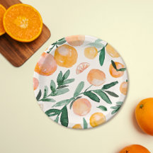 Moderne Niedliche Citrus Orange Babydusche