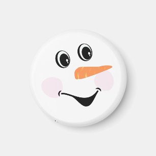 Moderne Niedliche Custom Lächeln Snowman Gesicht Magnet