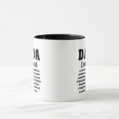 Moderne Niedliche Dada Definition Vatertag Tasse (Zentrum)