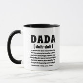 Moderne Niedliche Dada Definition Vatertag Tasse (Links)