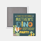 Moderne Niedliche Dino Dinosaur Kid's Geburtstag V Magnet (Vorderseite/Rückseite)