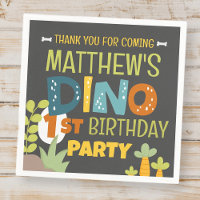 Moderne Niedliche Dino Dinosaur Kid's Geburtstag V