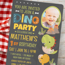 Moderne Niedliche Dinosaurier Dino Kids Geburtstag