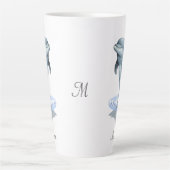 Moderne Niedliche Dolphin-, Script- und Monogram-T Milchtasse (Vorderseite)