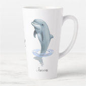 Moderne Niedliche Dolphin-, Script- und Monogram-T Milchtasse (Rechts)