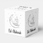 Moderne Niedliche Eid Mubarak Eid Goodie Gefallen  Geschenkschachtel (Rückseite)