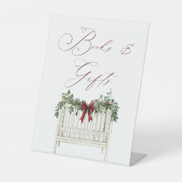 Moderne Niedliche Elegant Santa Baby Babydusche Sockelschild