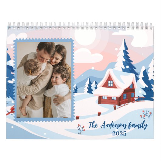 Moderne niedliche Familienfotos 2025 Kalender (Titelbild)