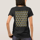 Moderne, Niedliche Frauenfarben T-Shirt (Rückseite)