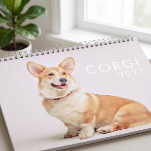 Moderne Niedliche Funny Corgi Dogs Fotos Kalender