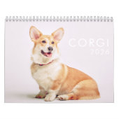 Moderne Niedliche Funny Corgi Dogs Fotos Kalender (Titelbild)