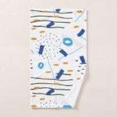 Moderne niedliche geometrische Zusammensetzung Badhandtuch Set (Handtuch)