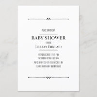 Moderne niedliche, geschlechtsneutrale Babydusche