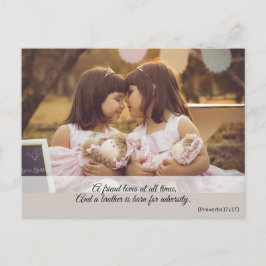 Moderne Niedliche Girly Spiritual Bible Verse Postkarte