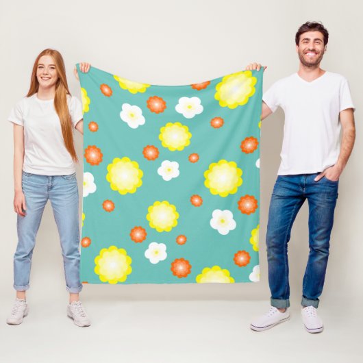 Moderne niedliche Gradienten Daisy Blume Muster mä Fleecedecke (Beispiel)