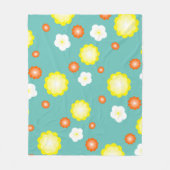 Moderne niedliche Gradienten Daisy Blume Muster mä Fleecedecke (Vorderseite)