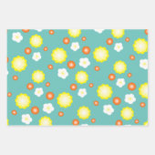 Moderne niedliche Gradienten Daisy Blume Muster mä Geschenkpapier Set (Vorderseite 2)