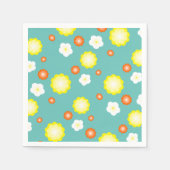 Moderne niedliche Gradienten Daisy Blume Muster mä Serviette (Vorderseite)