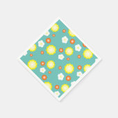 Moderne niedliche Gradienten Daisy Blume Muster mä Serviette (Ecke)