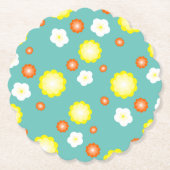 Moderne niedliche Gradienten Daisy Blume Muster mä Untersetzer (Vorderseite)